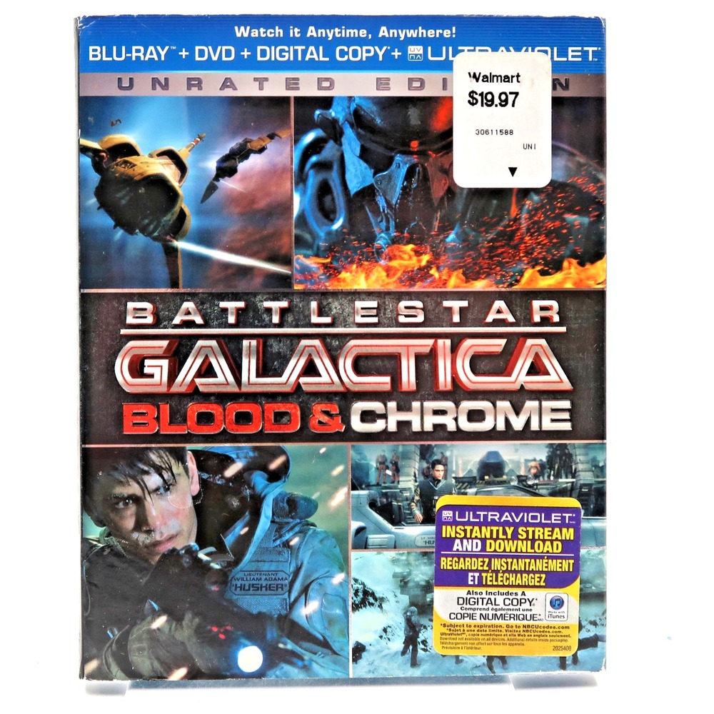 Battlestar Galactica Blood & Chrome Blu-ray DVD Luke Pasqualino Ben Cotton 2013